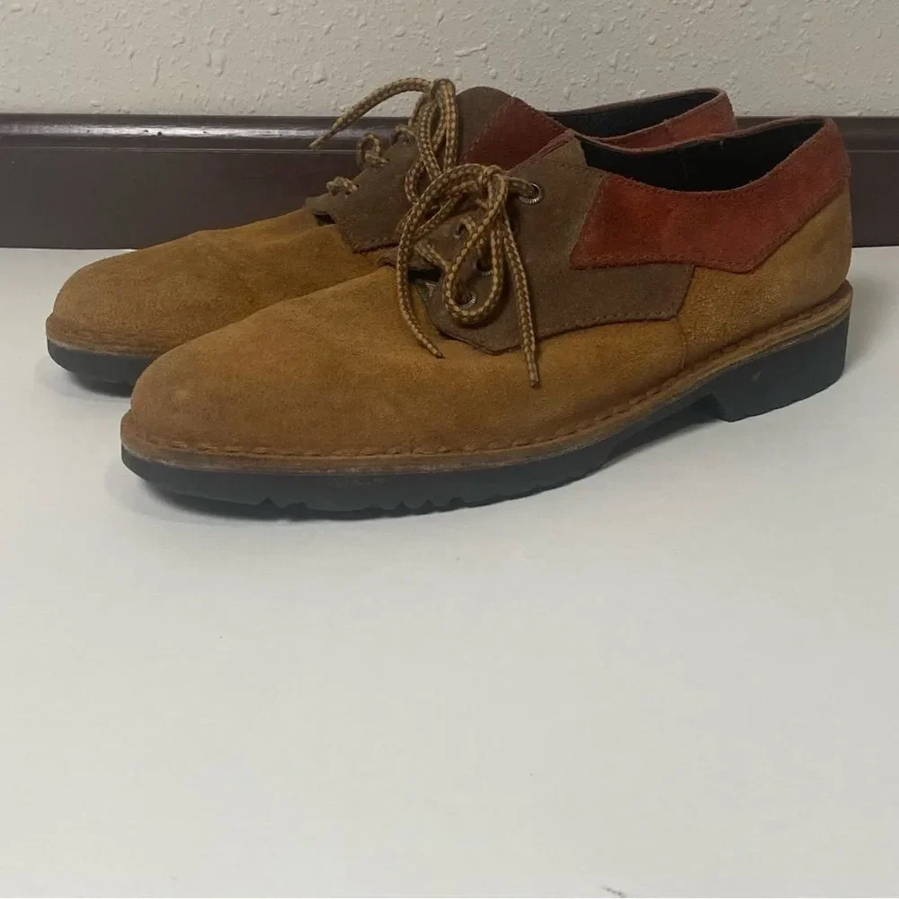 Rivers Australian Air Force Rocker Sole Suede Leather Oxford Shoes Men's Size 10